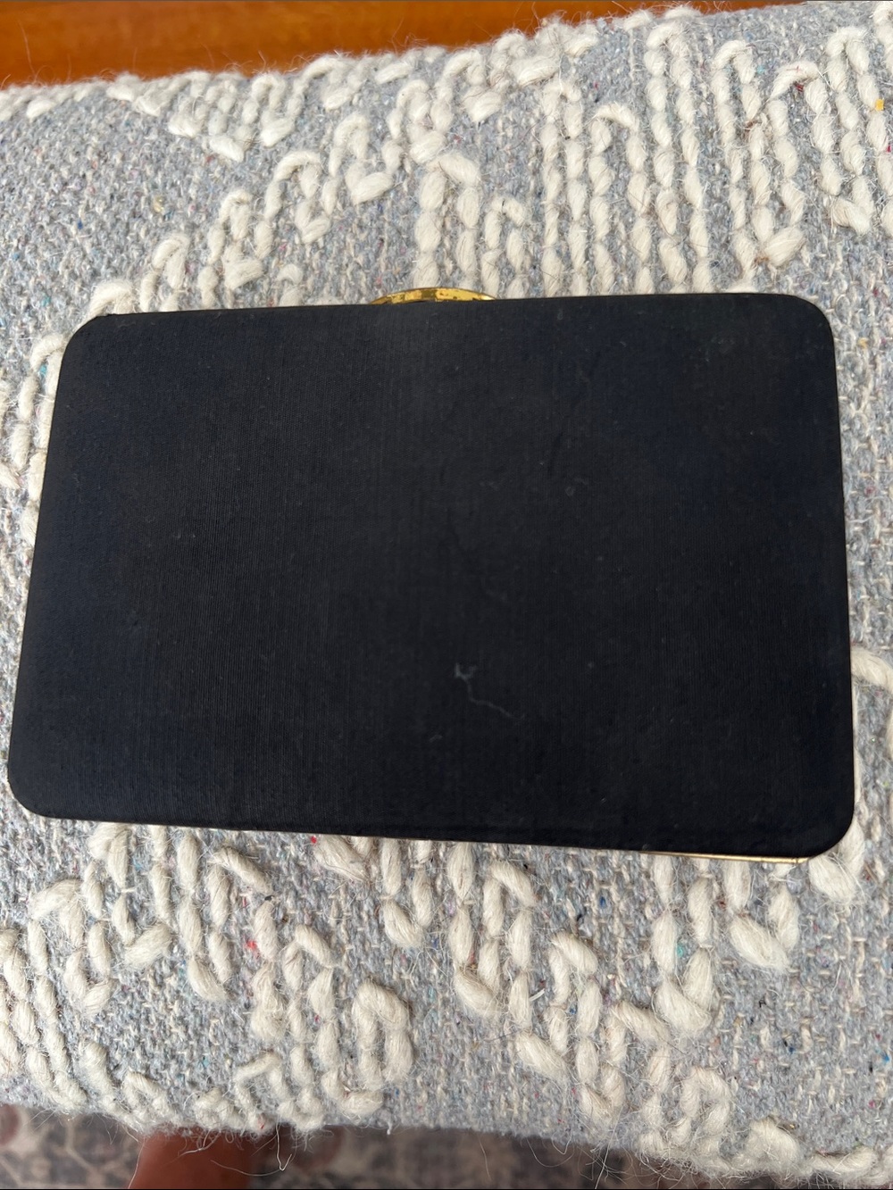 Conrich of Chicago vintage elegant Black Rectangular Clutch Wallet
